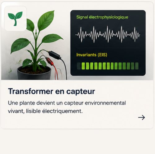 Transformer en capteur — développer le thème